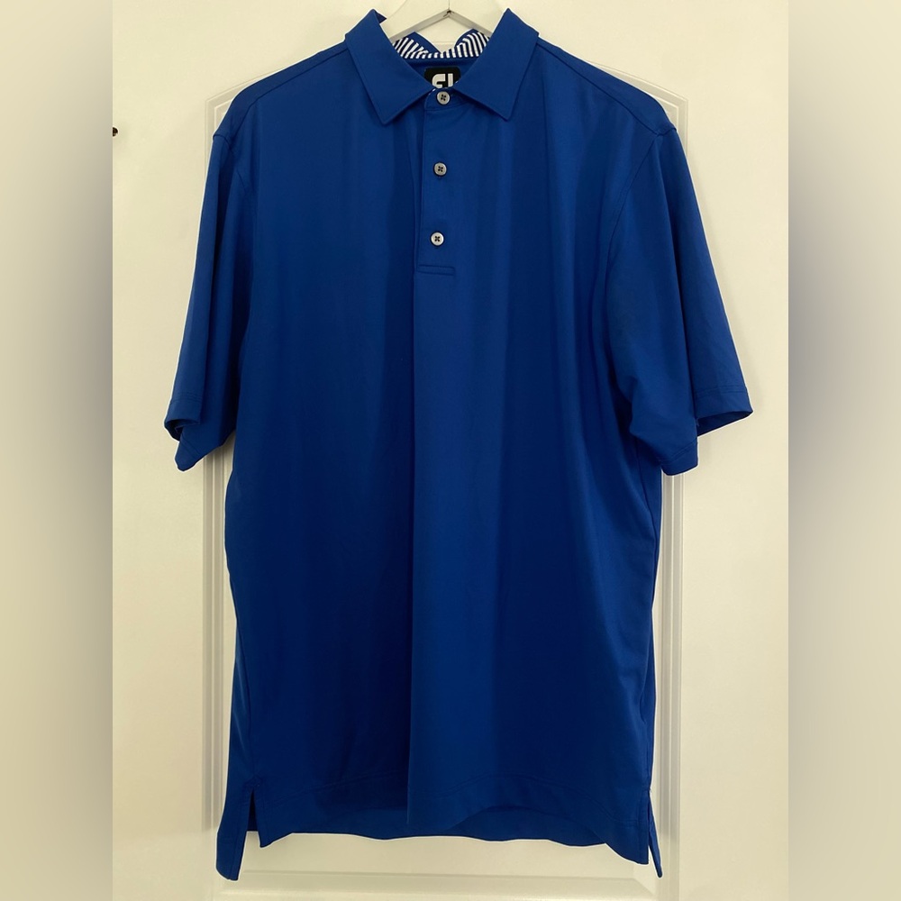 FootJoy// Men's blue polo shirt